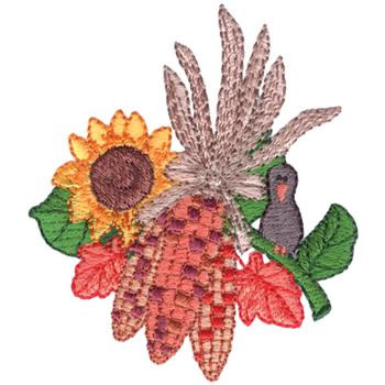 Indian Corn Machine Embroidery Design