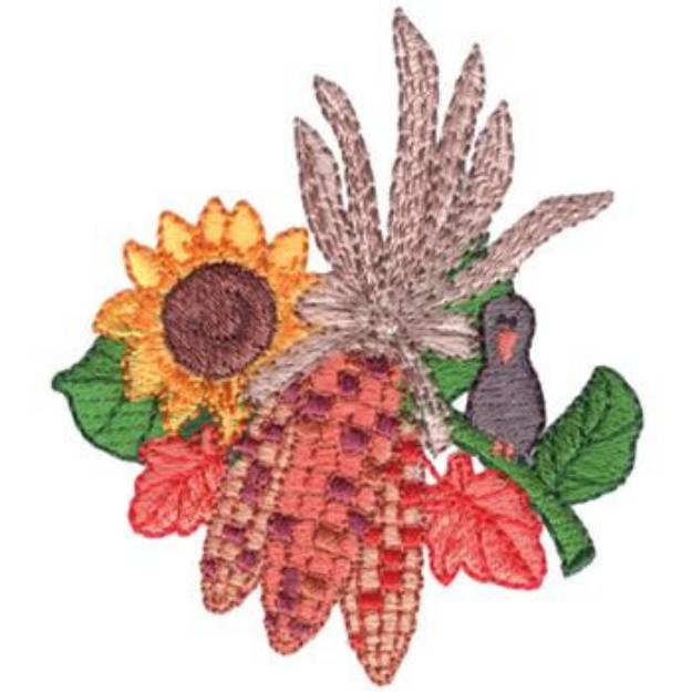 Picture of Indian Corn Machine Embroidery Design
