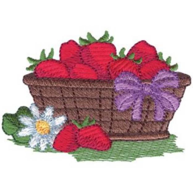Picture of Strawberry Basket Machine Embroidery Design