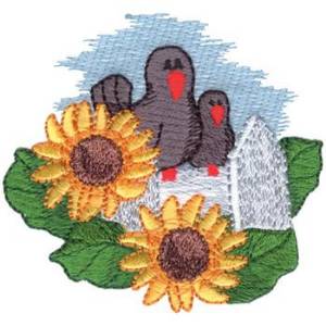 Picture of Crows Machine Embroidery Design