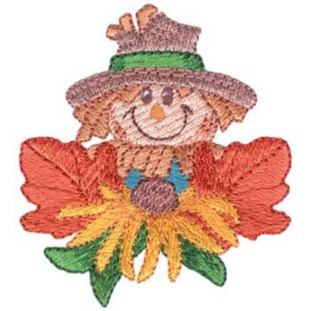 Picture of Scarecrow & Flower Machine Embroidery Design