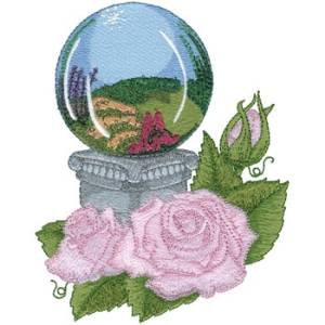Picture of Gazing Ball Machine Embroidery Design