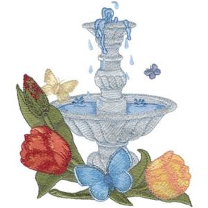 Picture of Fountain Machine Embroidery Design