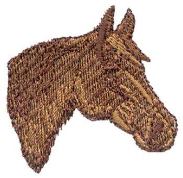 Picture of Quarter Horse Head Machine Embroidery Design