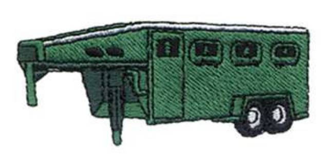 Picture of Small Horse Trailer Machine Embroidery Design