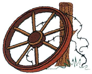 Wagon Wheel Machine Embroidery Design