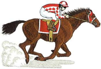 Thoroughbred Racer Machine Embroidery Design
