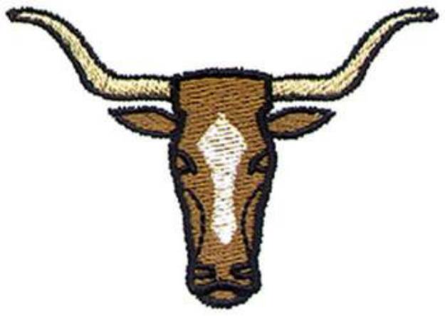 Picture of Longhorn Head Machine Embroidery Design