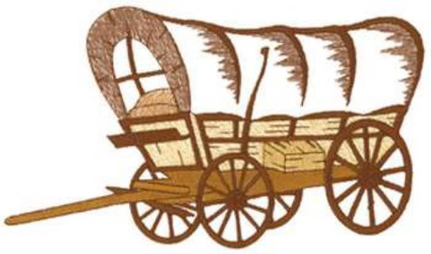 Picture of Wagon Outline Machine Embroidery Design