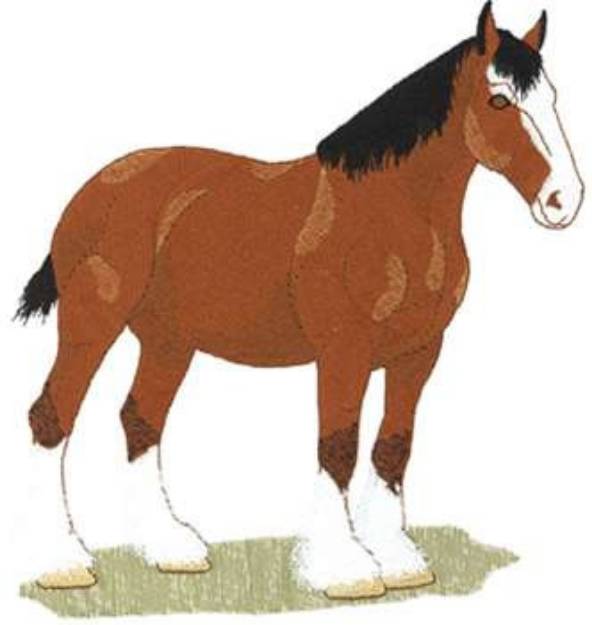 Picture of Lg. Clydesdale Machine Embroidery Design