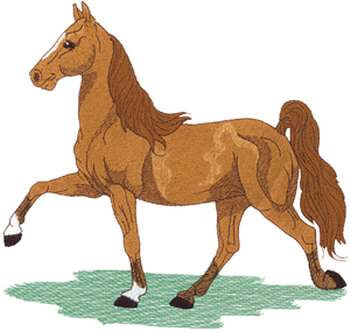 Lg. Tennessee Walker Machine Embroidery Design