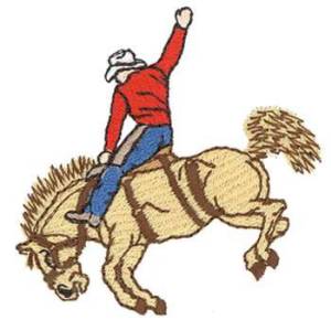 Picture of Saddle Bronc Machine Embroidery Design