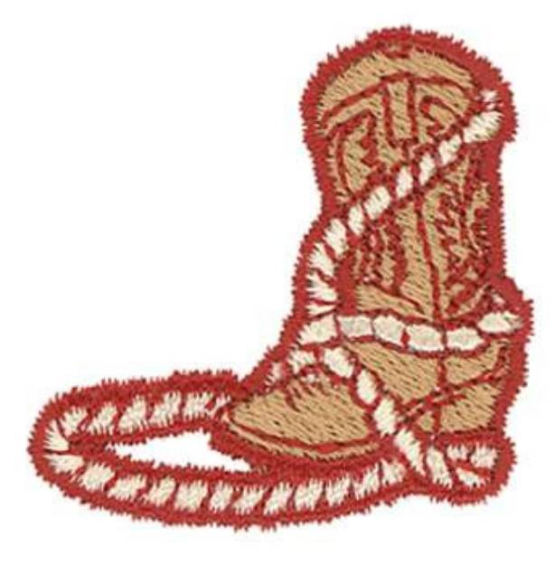Picture of Boot & Rope Machine Embroidery Design