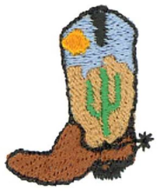 Picture of Fancy Boot Machine Embroidery Design