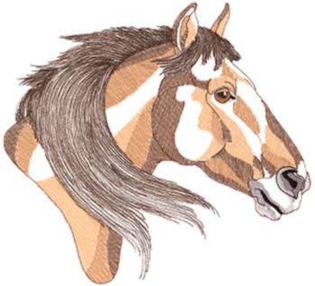 Picture of Mustang Head Machine Embroidery Design