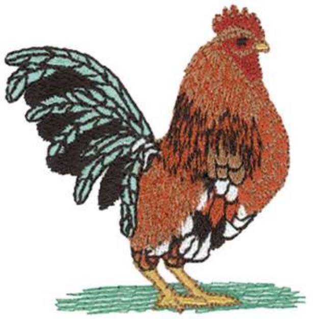 Picture of Sm. Bantam Rooster Machine Embroidery Design