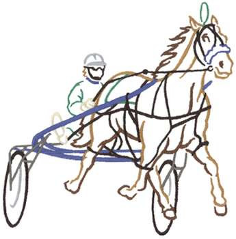 Sulky Racer Outline Machine Embroidery Design
