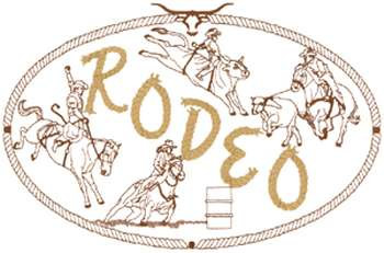 Rodeo Scene Machine Embroidery Design