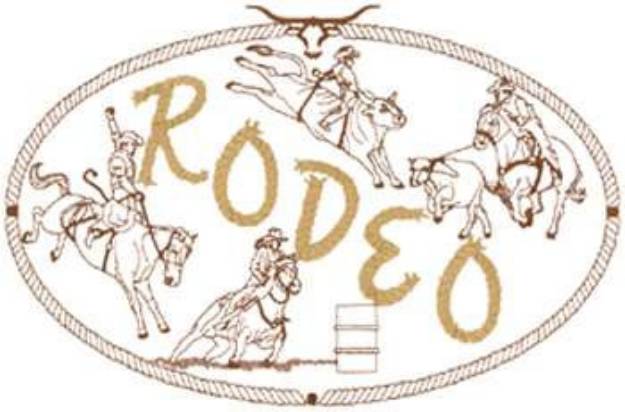 Picture of Rodeo Scene Machine Embroidery Design
