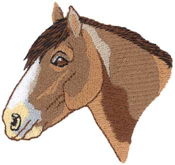 Shire Horse Head Machine Embroidery Design