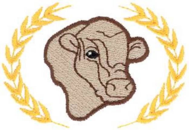 Picture of Steer Machine Embroidery Design