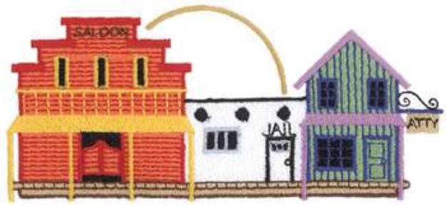 Picture of Old West Town Machine Embroidery Design