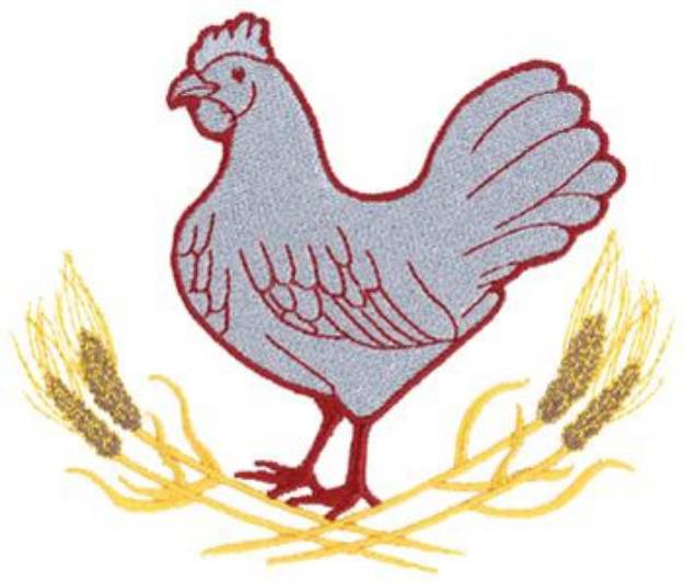 Picture of Chicken Machine Embroidery Design