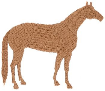 Quarter Horse Silhouette Machine Embroidery Design