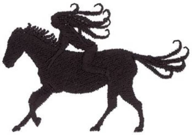 Picture of Horse & Rider Machine Embroidery Design