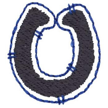 Horseshoe Machine Embroidery Design