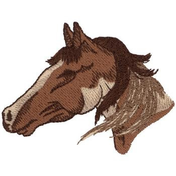 Painted Horse Machine Embroidery Design