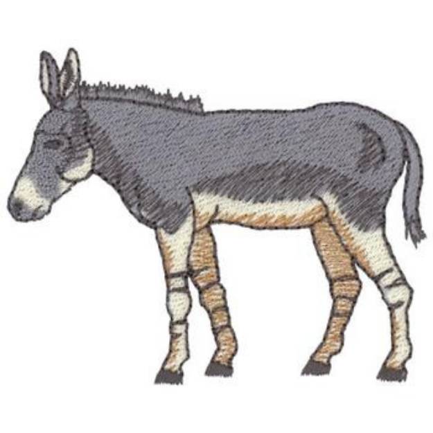Picture of Wild Donkey Machine Embroidery Design
