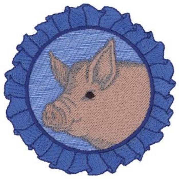 Picture of Show Pig Logo Machine Embroidery Design
