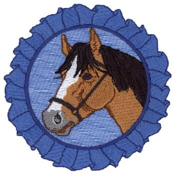Show Horse Logo Machine Embroidery Design