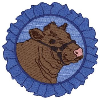 Show Cattle Logo Machine Embroidery Design