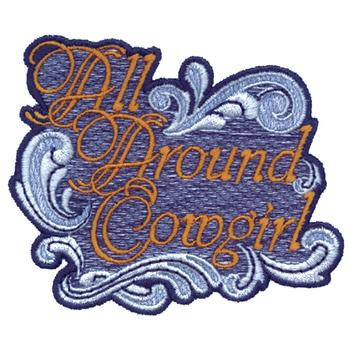All Around Cowgirl Machine Embroidery Design