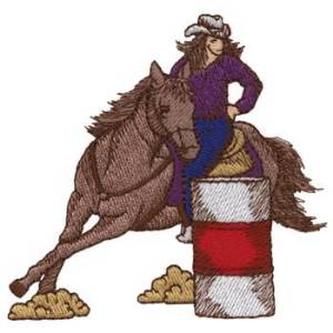 Picture of Barrel Racing Machine Embroidery Design