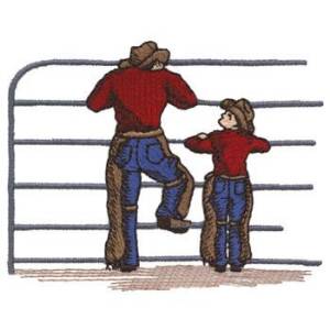 Picture of Cowboys & Corral Machine Embroidery Design