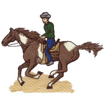 Running Horse (mens) Machine Embroidery Design