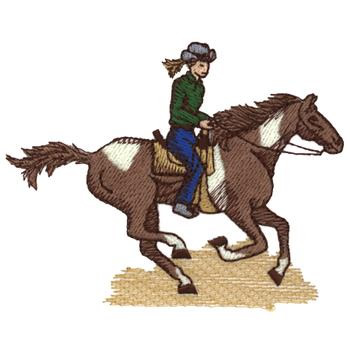 Running Horse (womens) Machine Embroidery Design