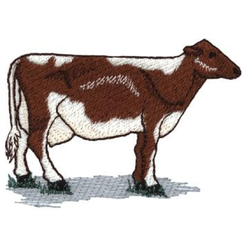 Guernsey Cow Machine Embroidery Design