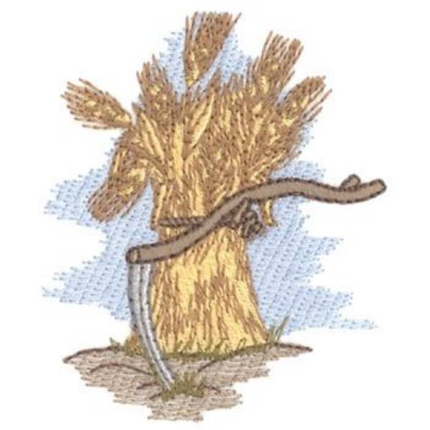 Picture of Scythe & Wheat Machine Embroidery Design