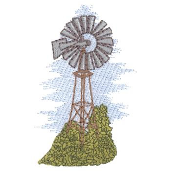 Windmill Machine Embroidery Design