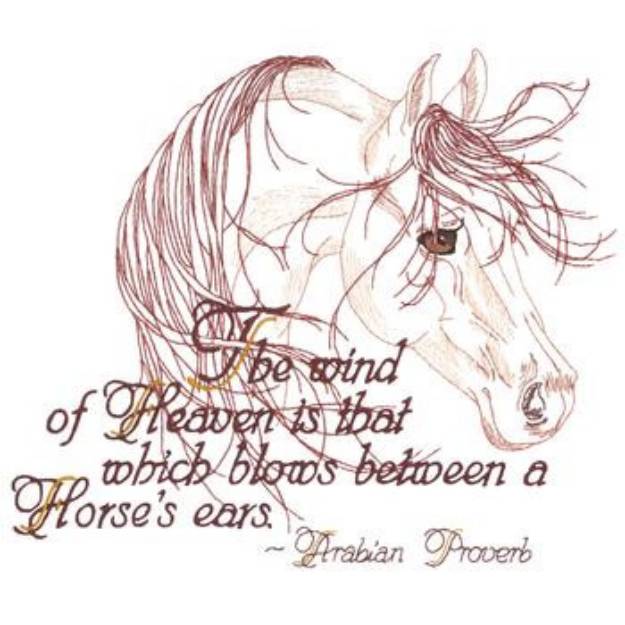 Picture of Arabian Proverb Machine Embroidery Design