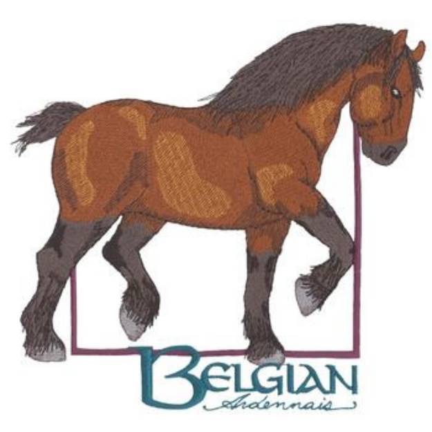 Picture of Belgian Ardennais Machine Embroidery Design