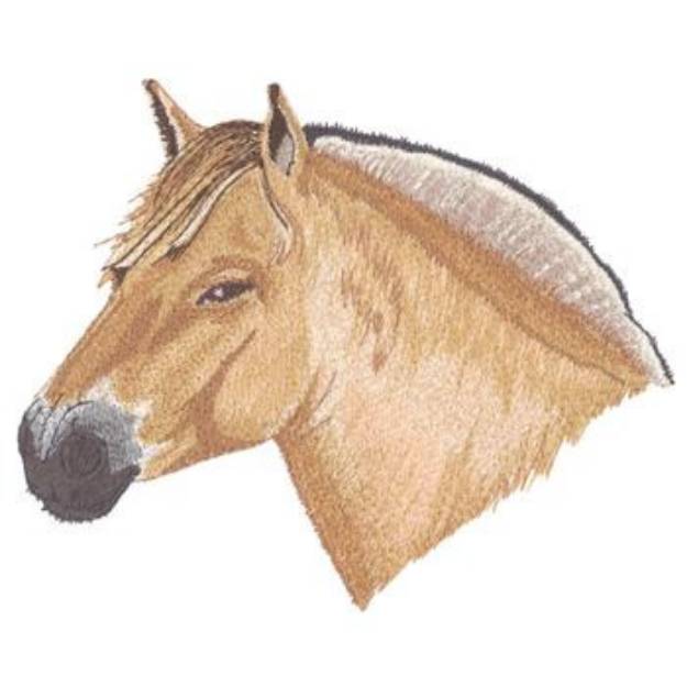 Picture of Fjord Horse Head Machine Embroidery Design