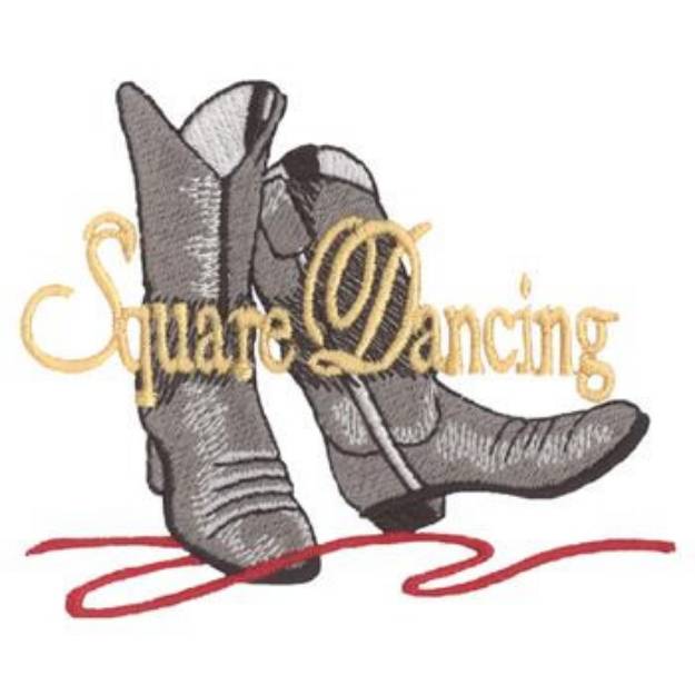 Picture of Square Dancing Machine Embroidery Design