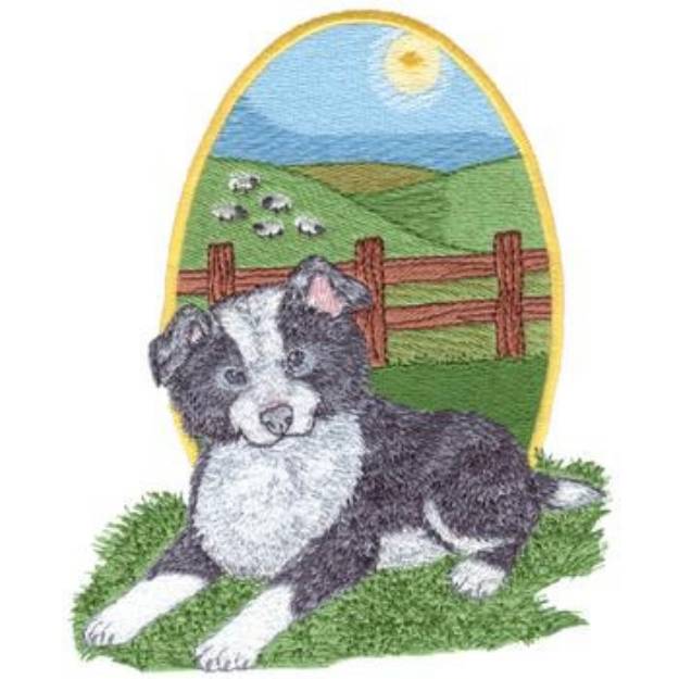 Picture of Puppy Machine Embroidery Design