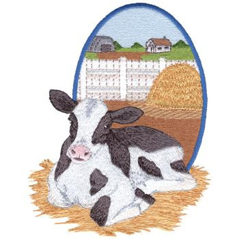Calf Machine Embroidery Design
