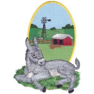 Picture of Donkey Baby Machine Embroidery Design